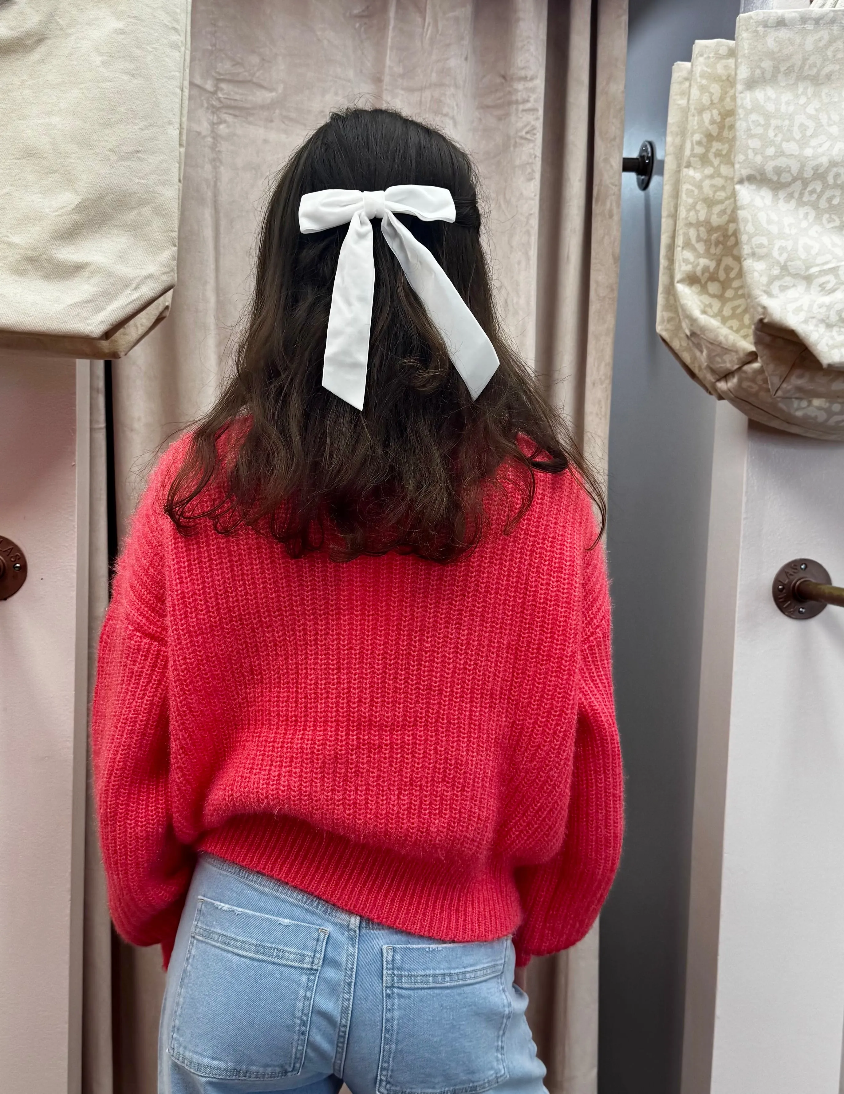 Apparel- En Merci Mock Neck Bow Sweater