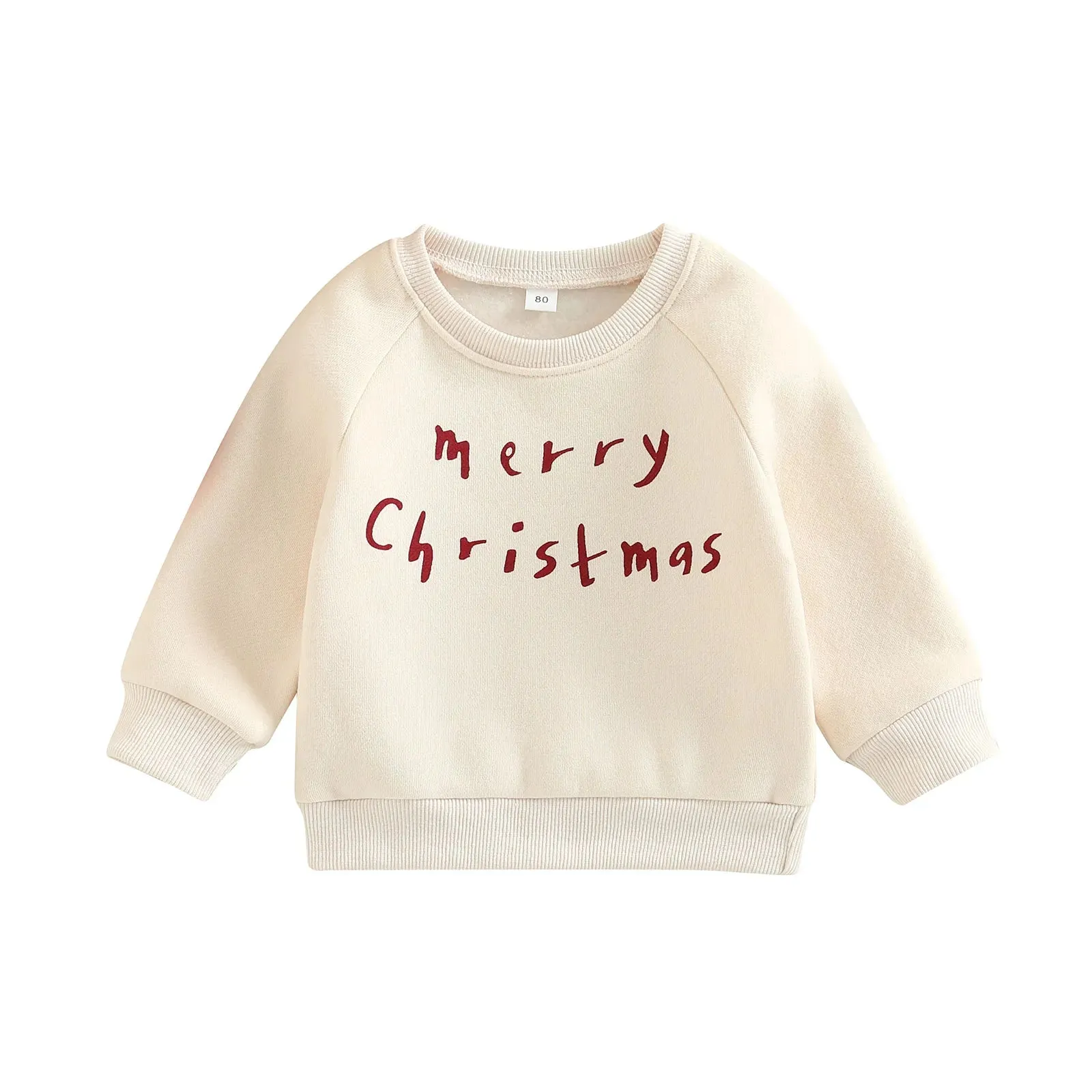 Baby and Toddler Merry Christmas Long Sleeve Pullover Top