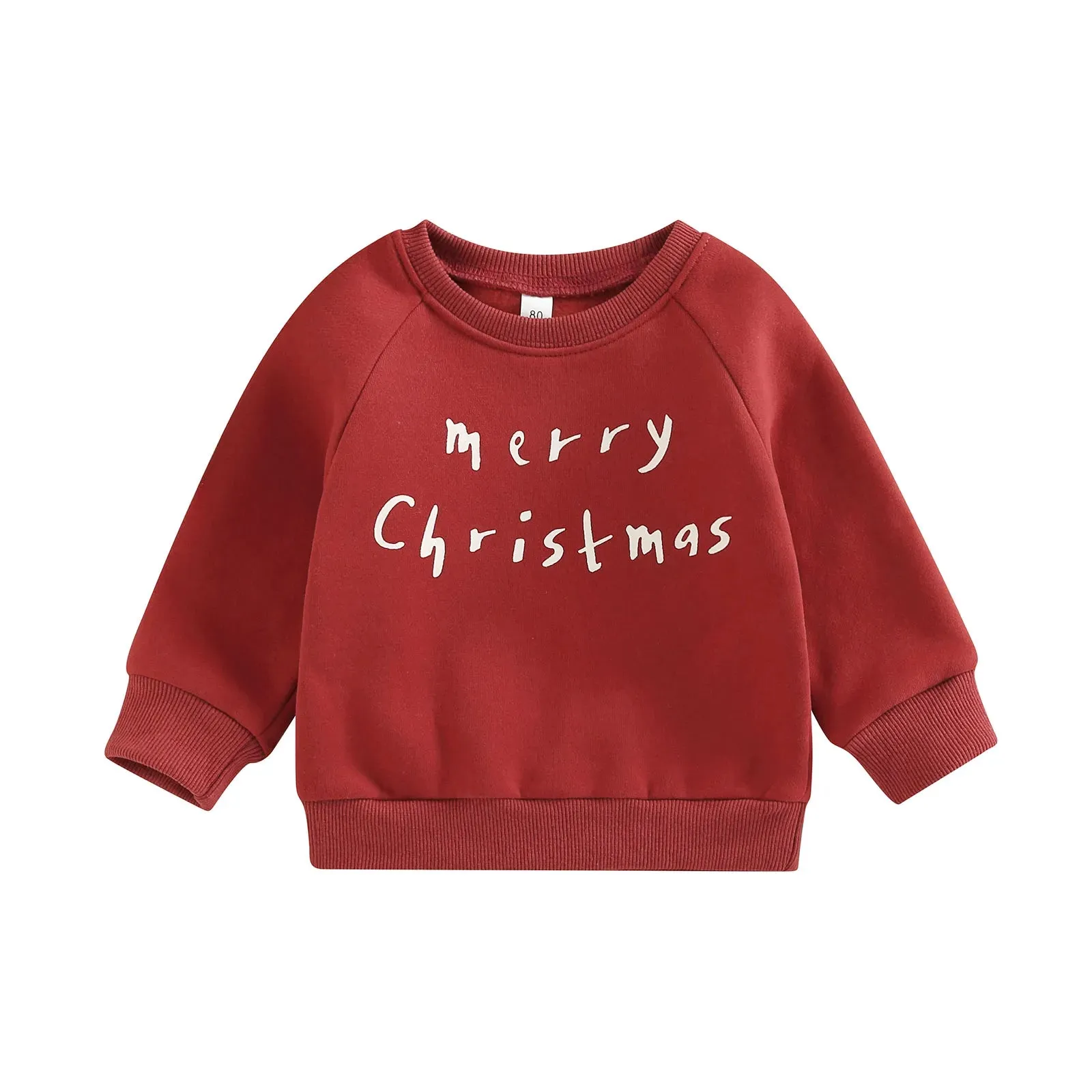 Baby and Toddler Merry Christmas Long Sleeve Pullover Top