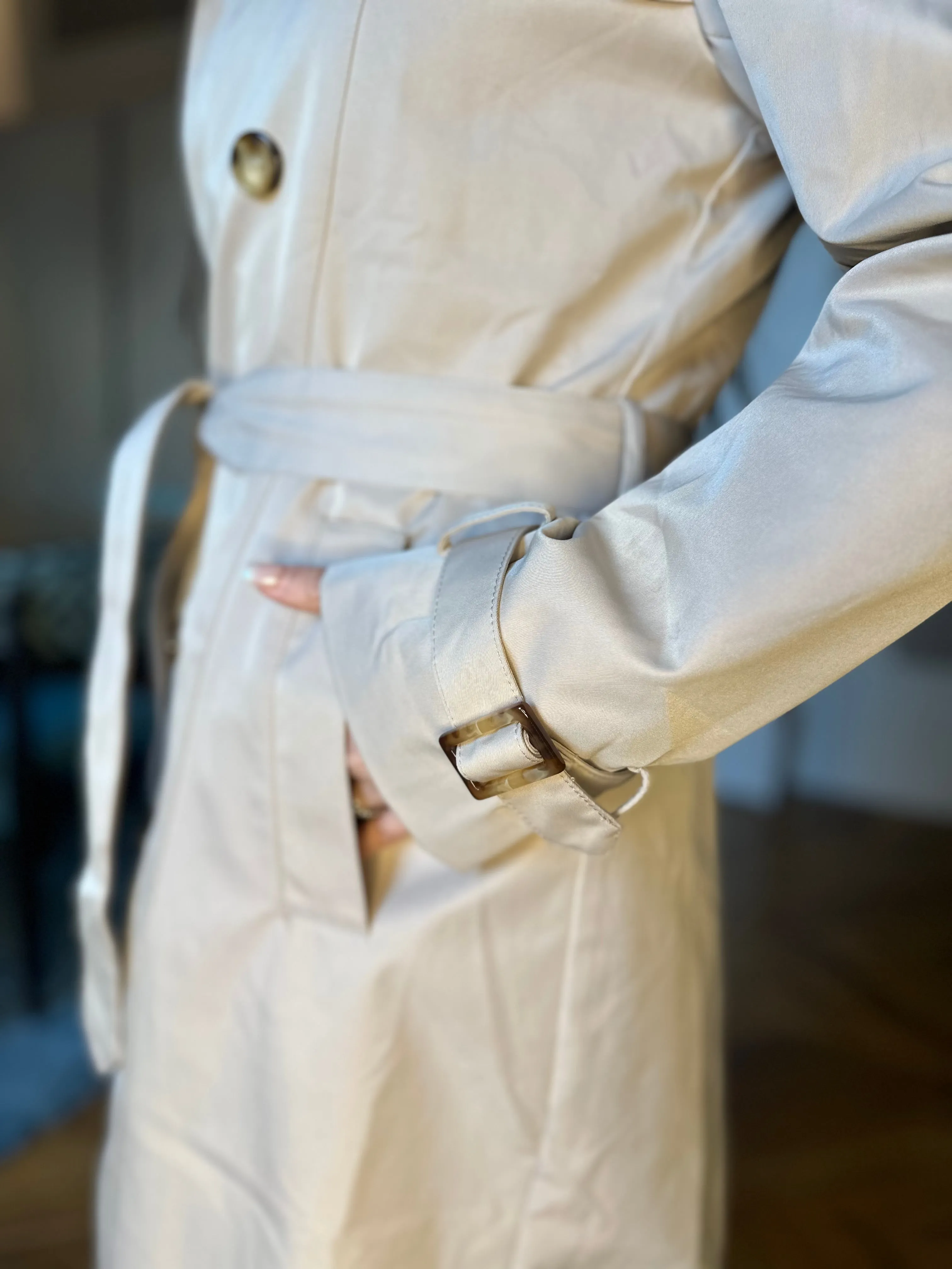 Bejeweled Trench Coat