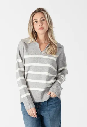 Brooke Striped Collar Pullover