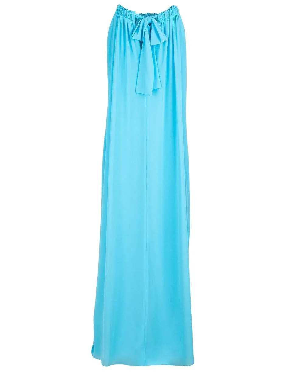 Capri Blue Sleeveless Tent Dress