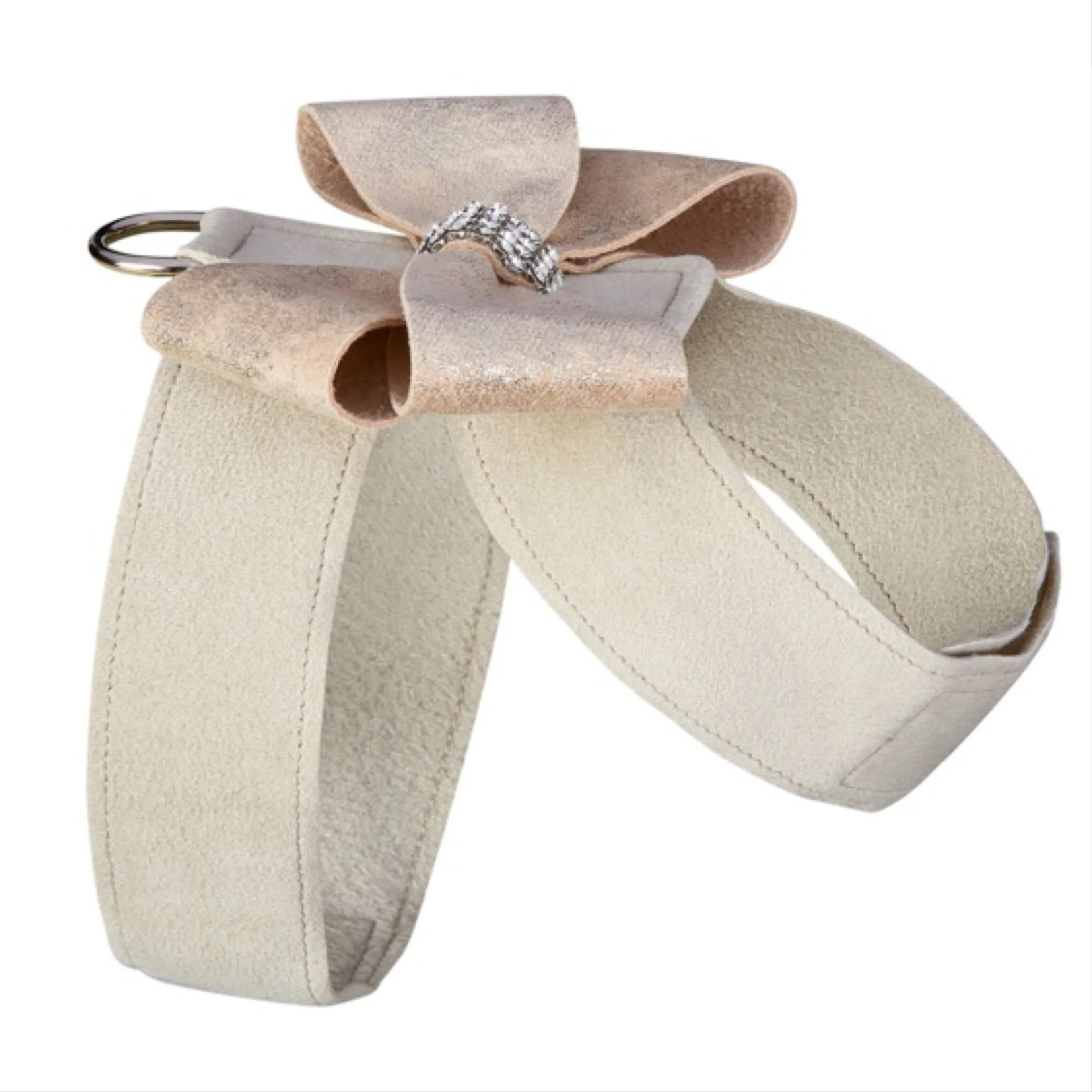 champagne glitzerati nouveau bow tinkie harness - 1 xs left!