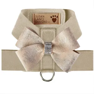 champagne glitzerati nouveau bow tinkie harness - 1 xs left!