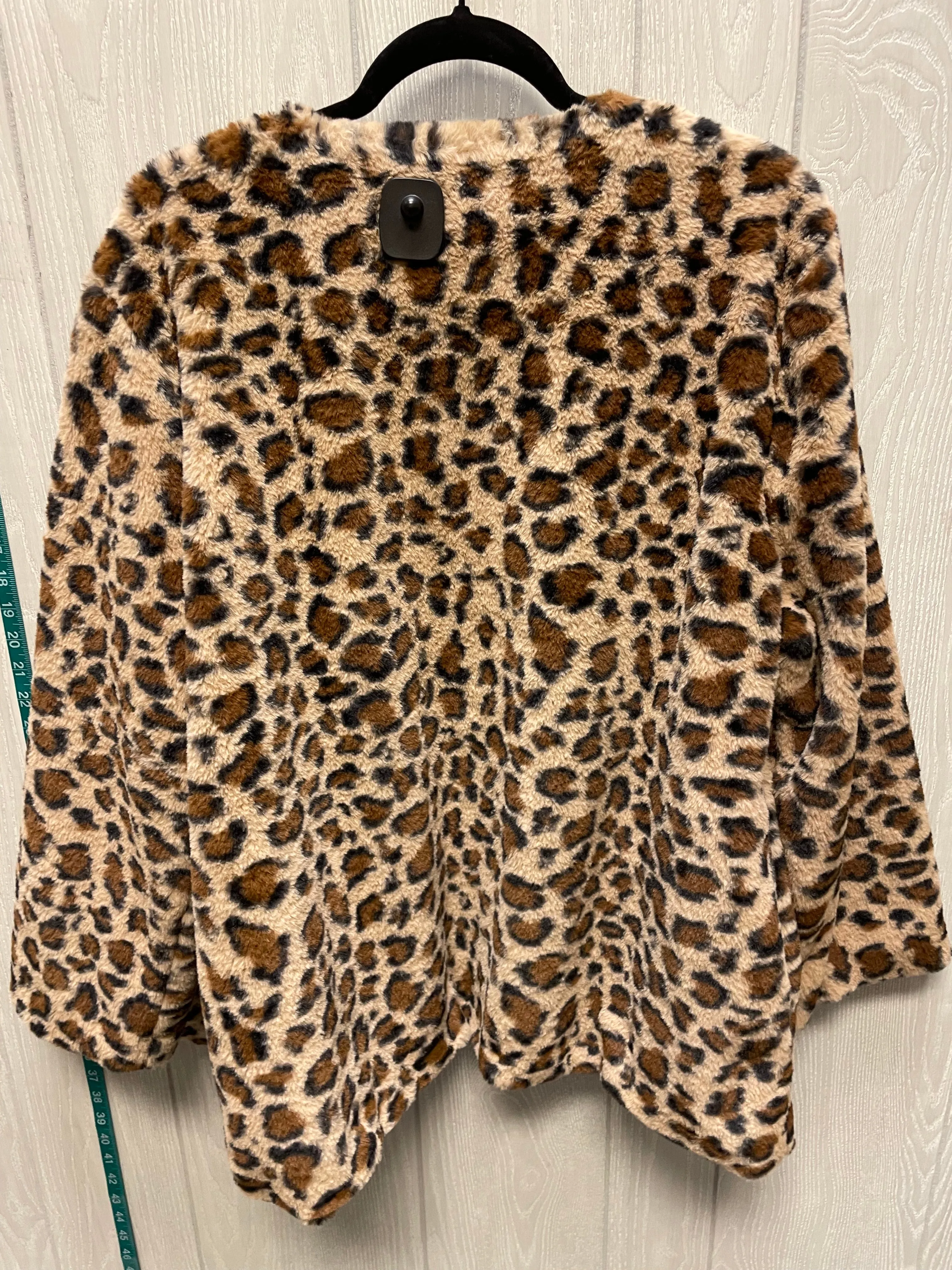 Coat Faux Fur & Sherpa By Cato In Animal Print, Size: Xl