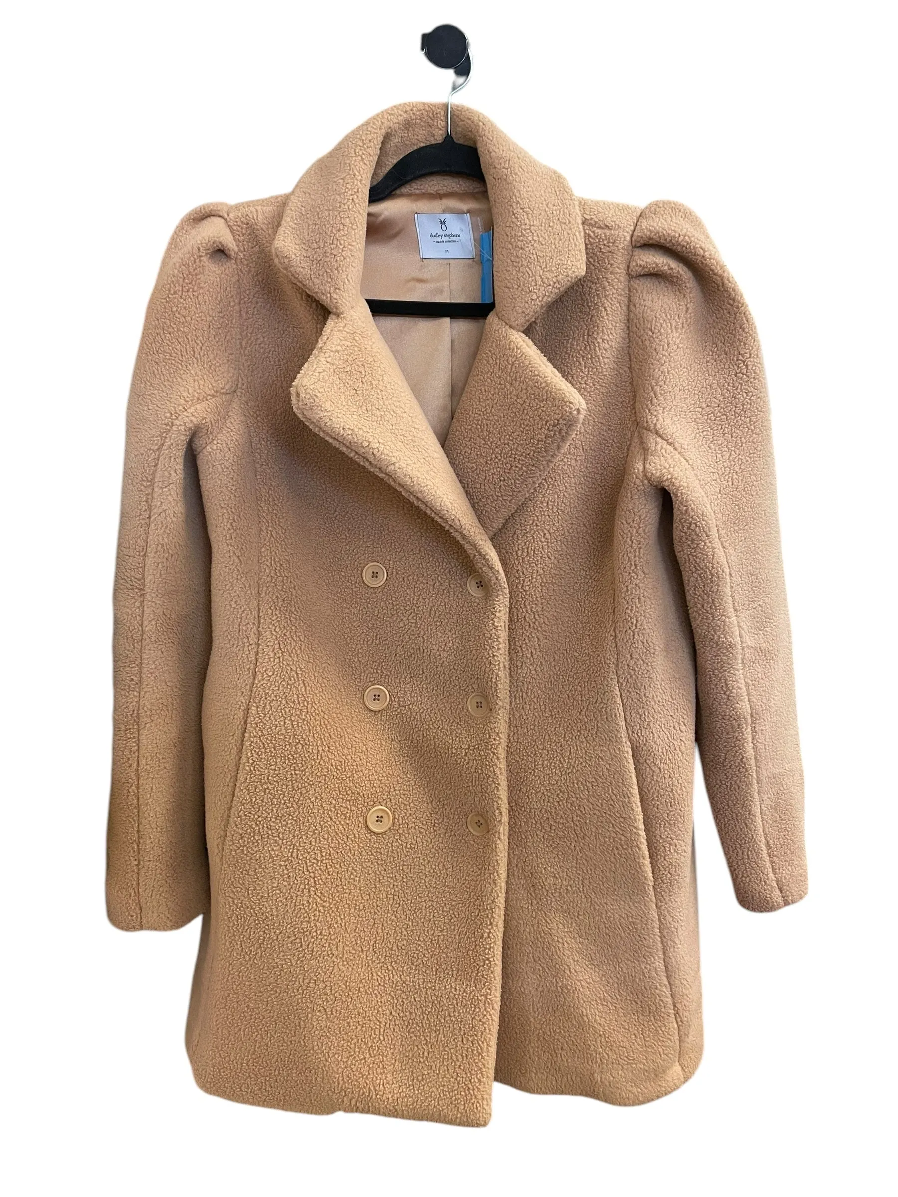 Coat Faux Fur & Sherpa By Clothes Mentor In Brown, Size: M