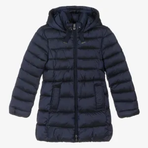 Crewcuts by J. Crew Girls' Puffer Parka Navy Winter Down Coat Jacket 4-5 years children