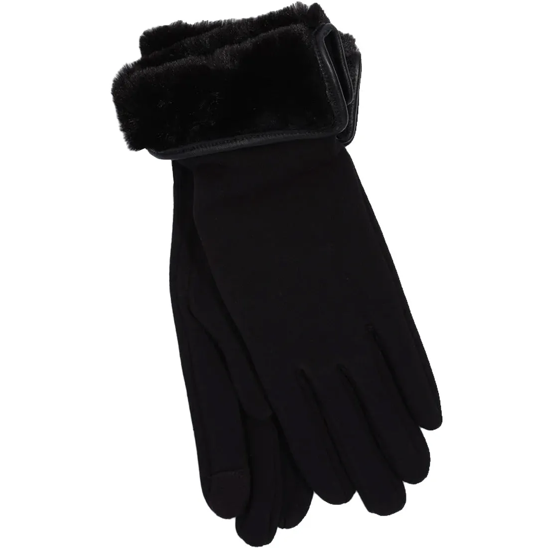 Echo Design Fold Down Faux Fur Cuff Glove - Women's