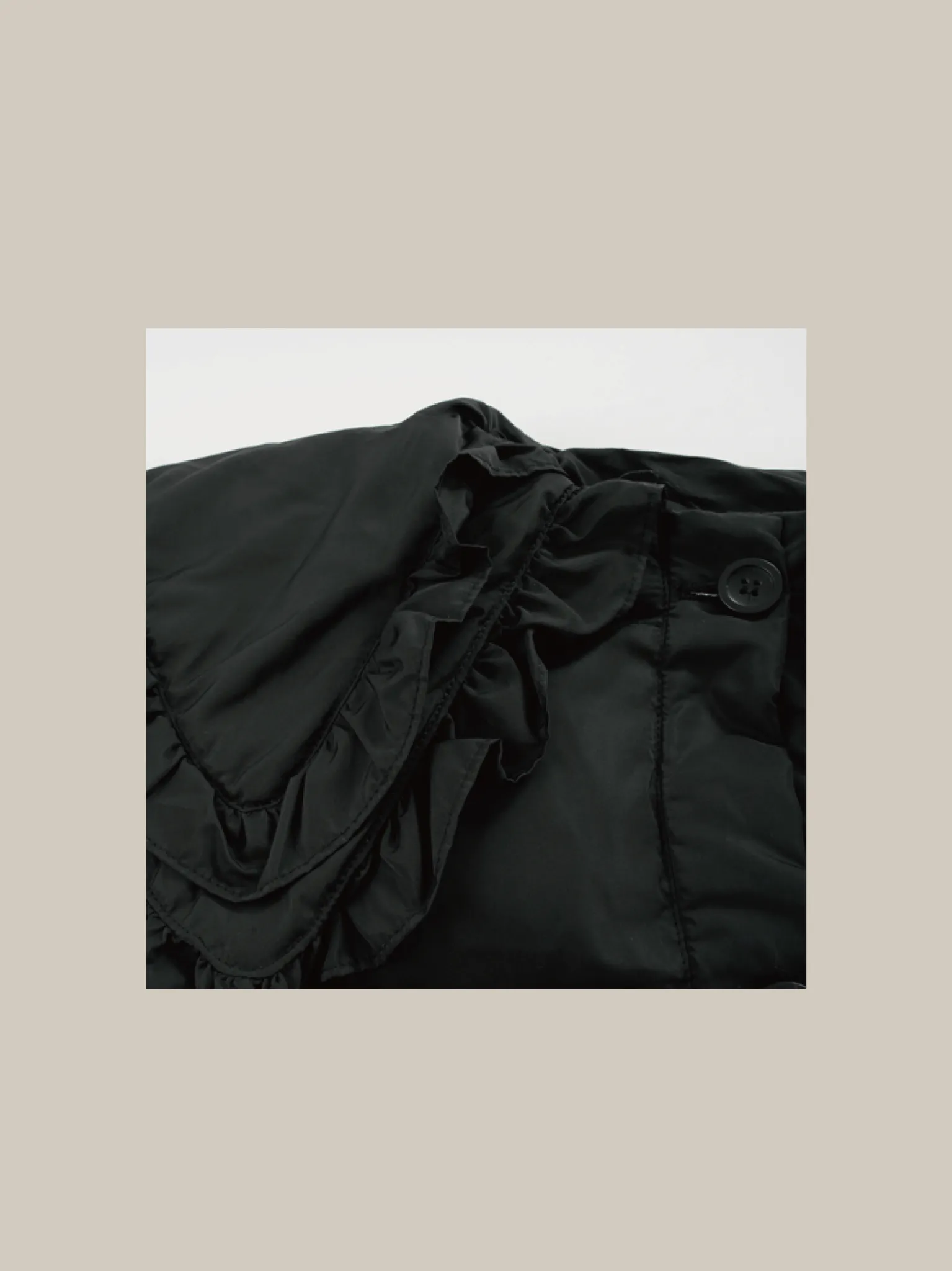 Frill Collar Down Puffer Coat