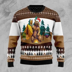 Men's Christmas Ugly Sweater JulesRoche All-Over Print Wool Blend