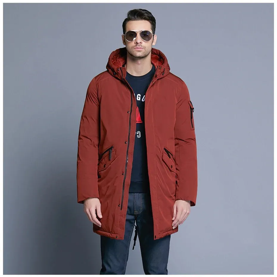 Men's Winter Warm Hooded Down Coat