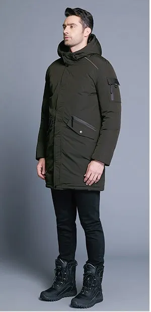 Men's Winter Warm Hooded Down Coat