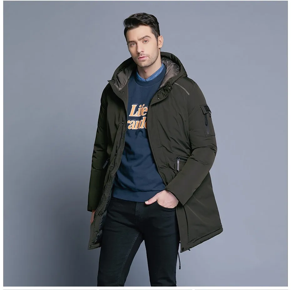 Men's Winter Warm Hooded Down Coat