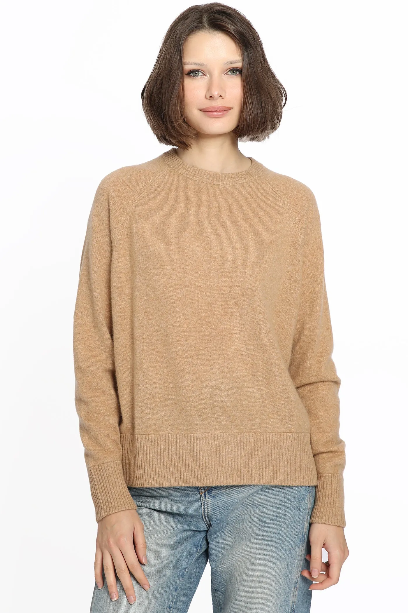 Minnie Rose Cashmere Raglan Pullover