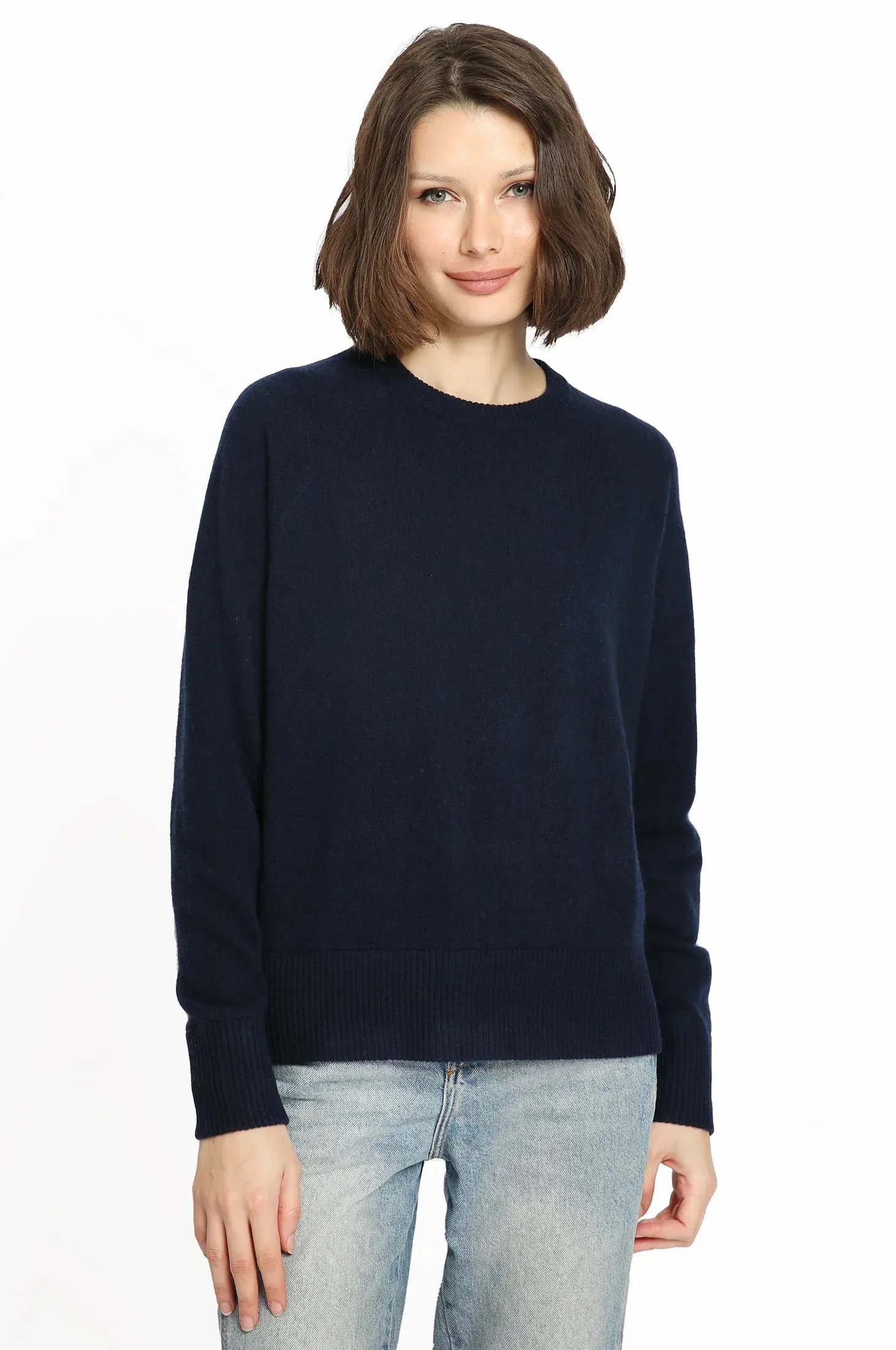 Minnie Rose Cashmere Raglan Pullover