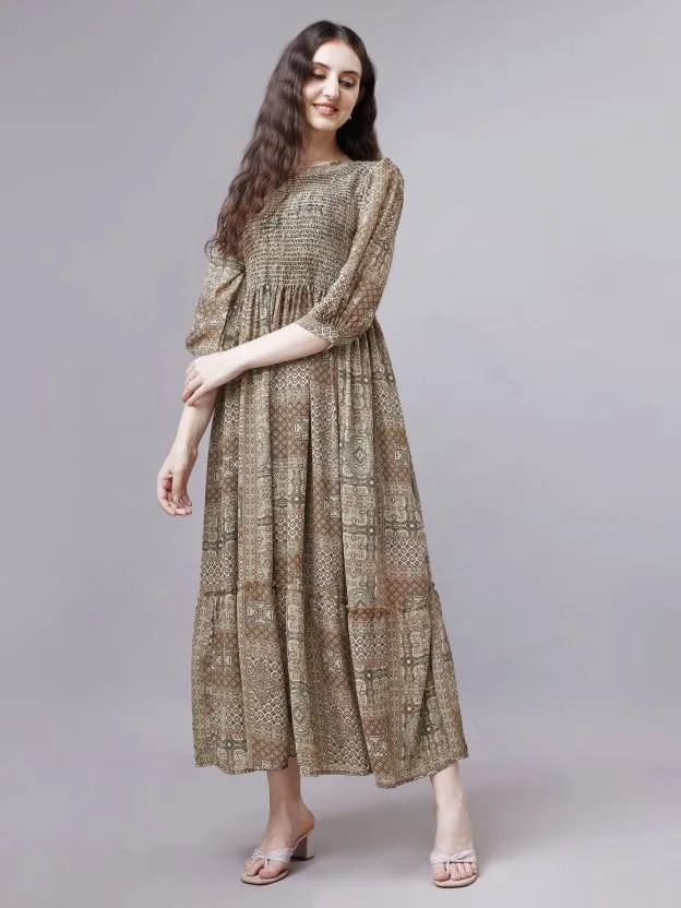 Mocha Majesty Maxi Dress