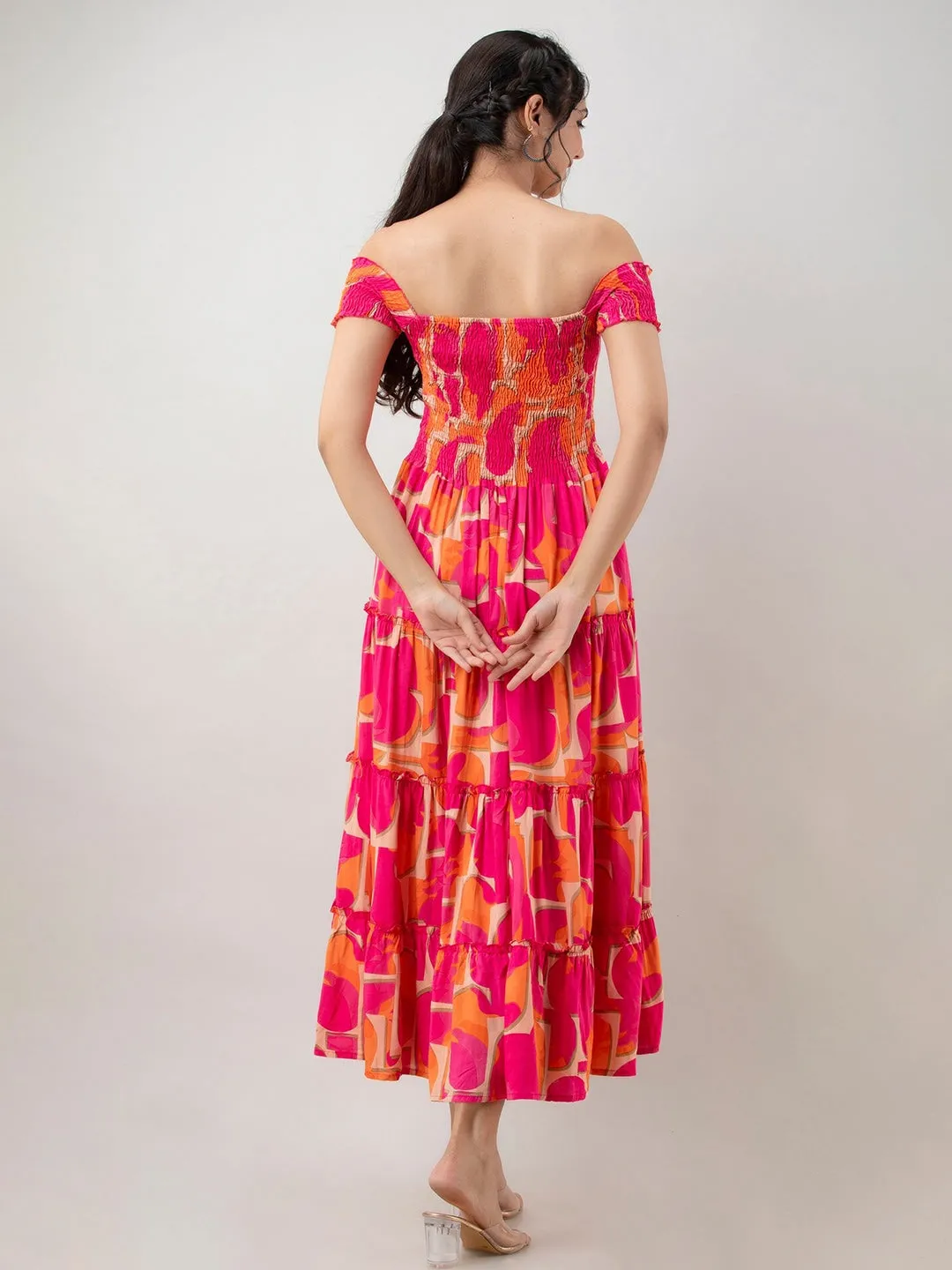 Multicoloured Floral Maxi Dress