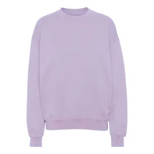 Organic Oversized Crew - soft lavender