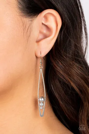 Paparazzi Earring ~ Atlantic Allure - Silver