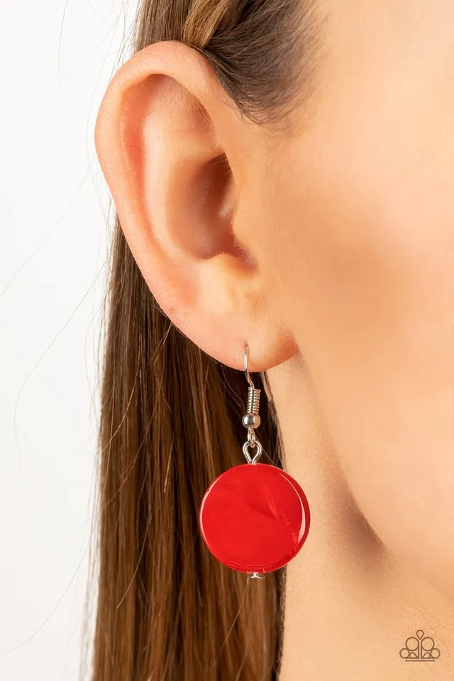 Paparazzi Necklace ~ Beach Hub - Red