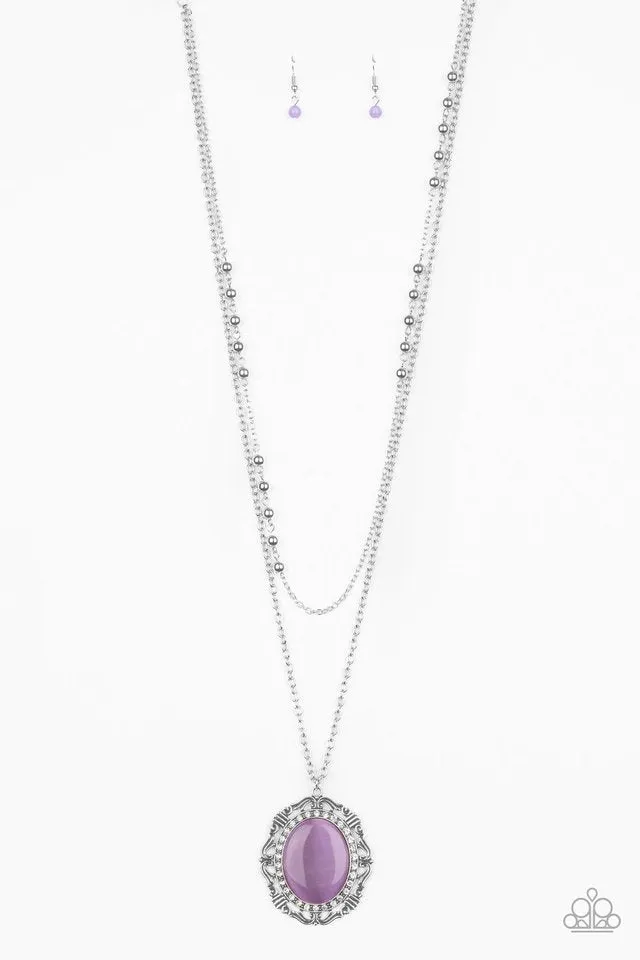 Paparazzi Necklace ~ Endlessly Enchanted - Purple