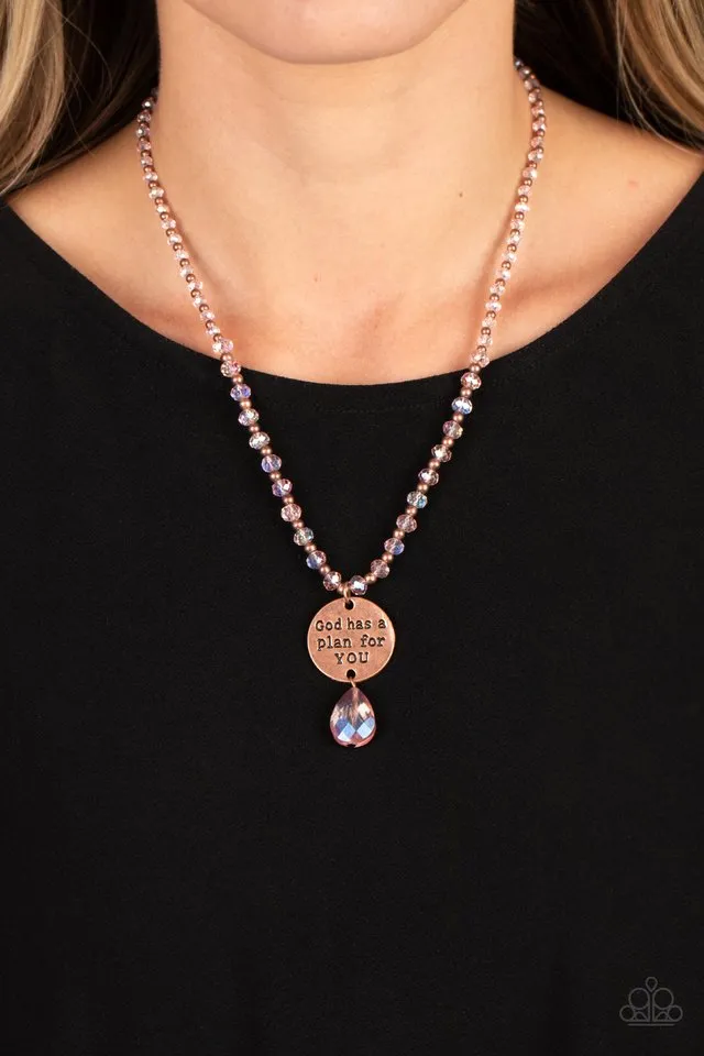 Paparazzi Necklace ~ Priceless Plan - Copper