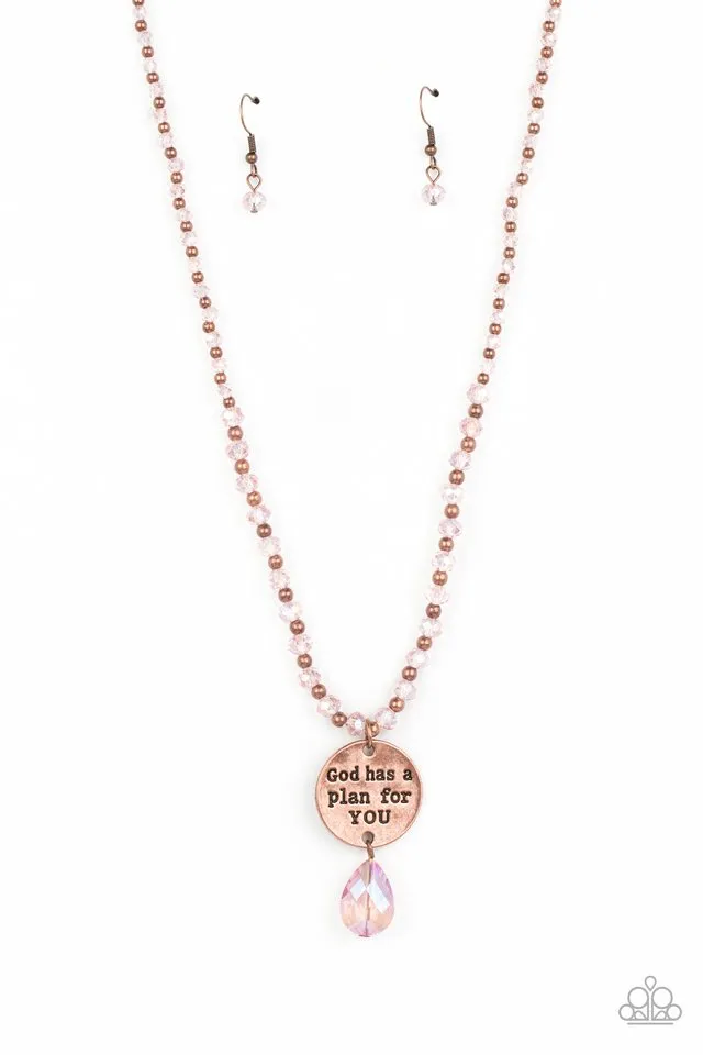 Paparazzi Necklace ~ Priceless Plan - Copper