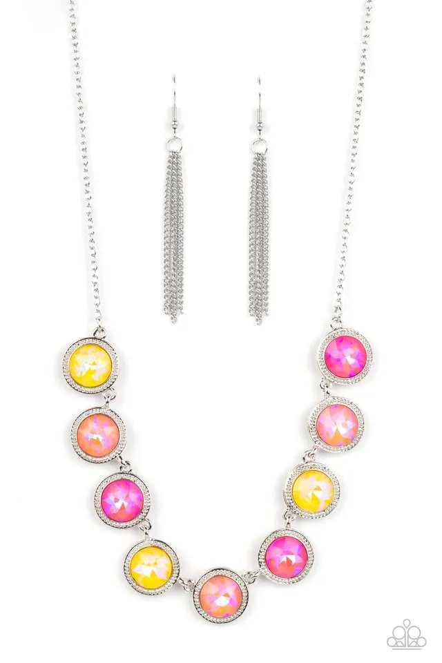 Paparazzi Necklace ~ Queen of the Cosmos - Yellow