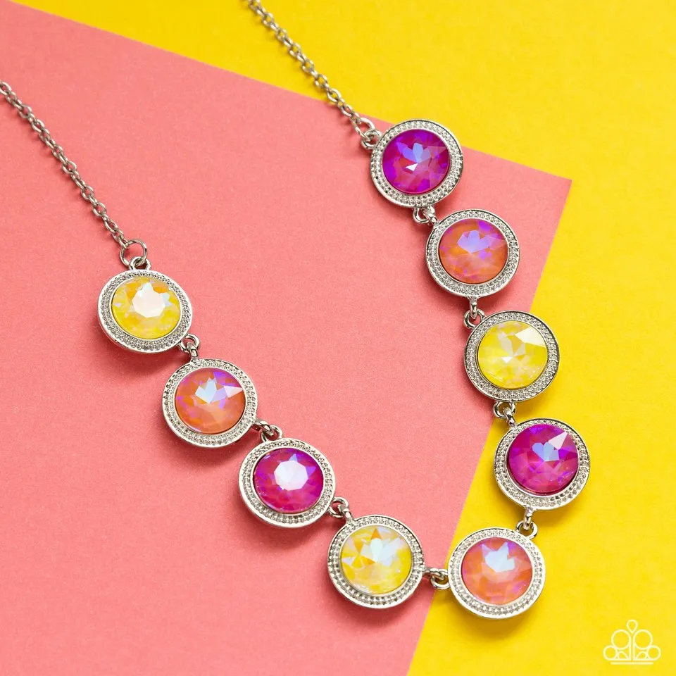 Paparazzi Necklace ~ Queen of the Cosmos - Yellow