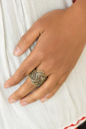 Paparazzi Ring ~ Fire and Ice - Brass