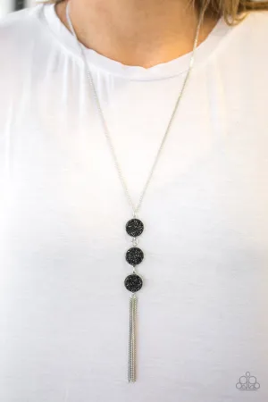 Paparazzi Triple Shimmer - Black Rhinestone Necklace