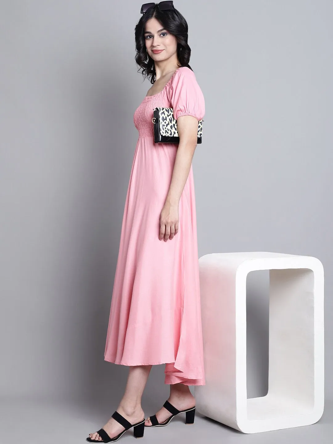 Pink Bliss A-Line Dress