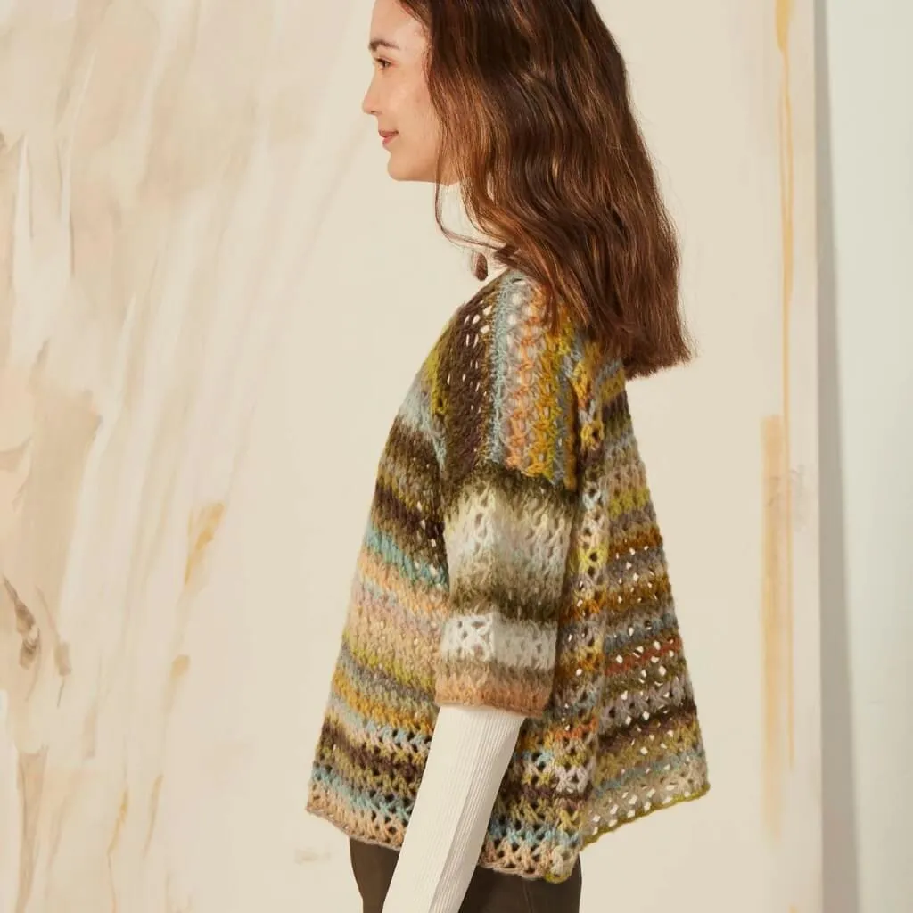 Pullover mit Hexentreppenmuster Strickset - Lang Yarns (PDF)