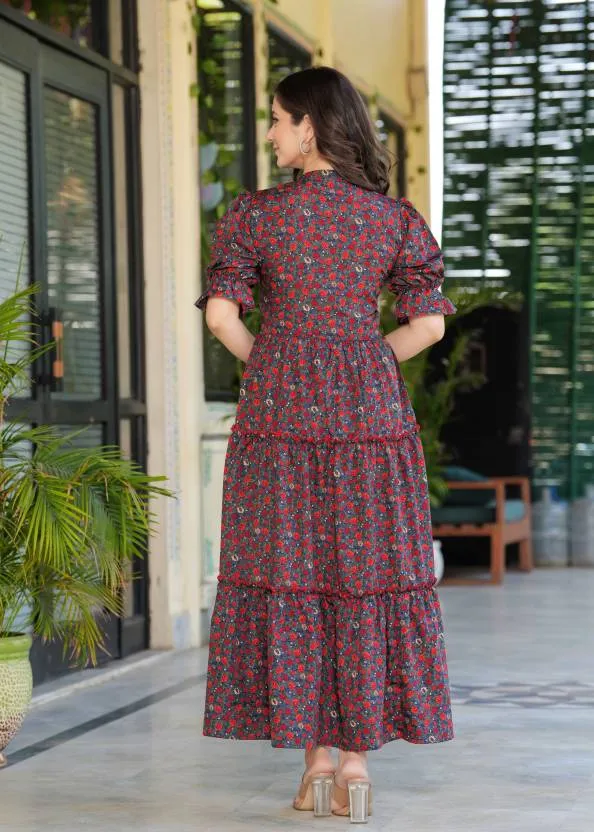 Radiant Blooms Maxi Dress