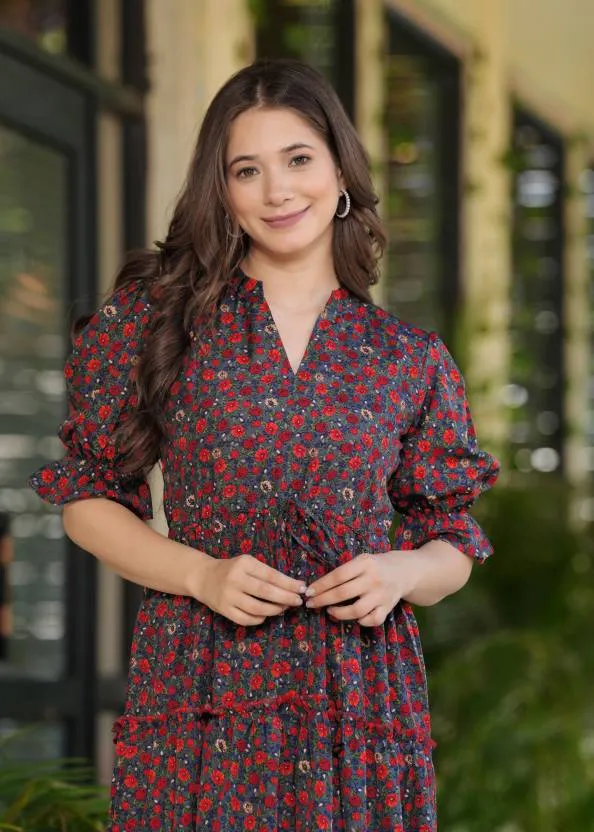 Radiant Blooms Maxi Dress