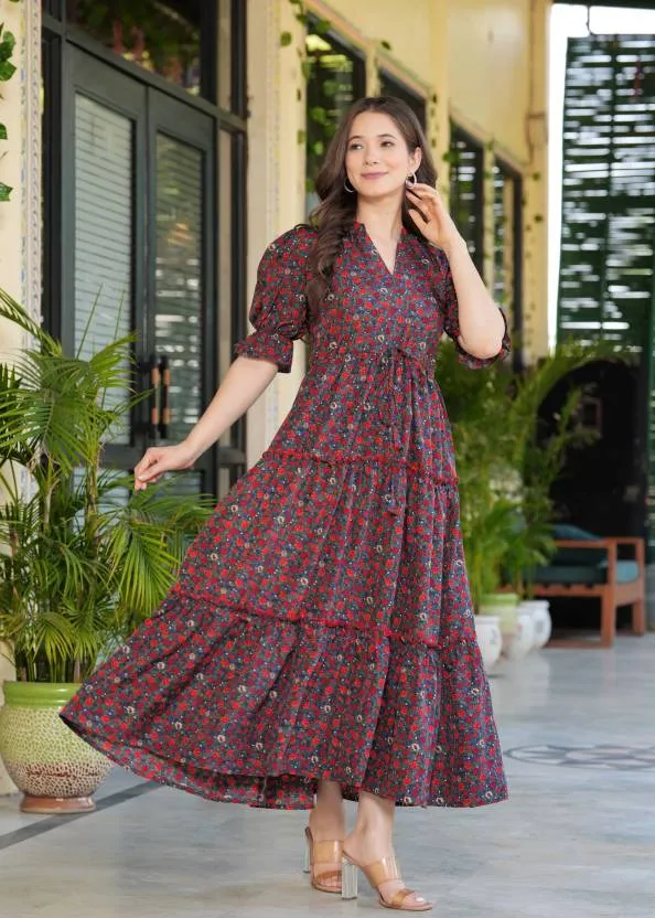 Radiant Blooms Maxi Dress