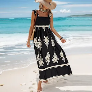 Regal II Square Neck Maxi Dress
