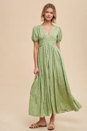 Samara Floral Button Down Maxi Dress
