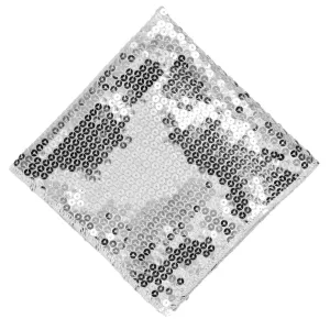 Silver Sequin Pocket Square