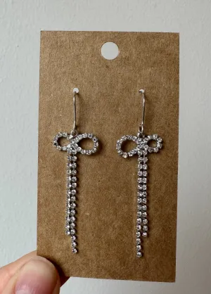 The Dangle Bow Earrings (2 Colors)
