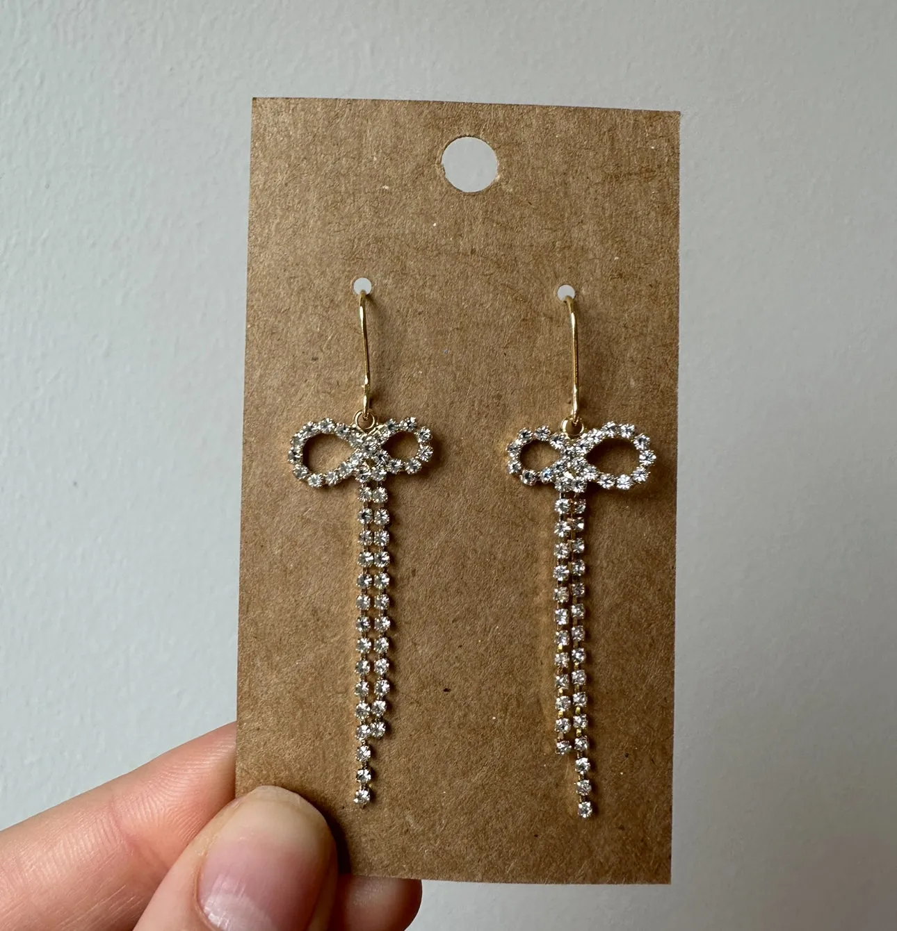 The Dangle Bow Earrings (2 Colors)
