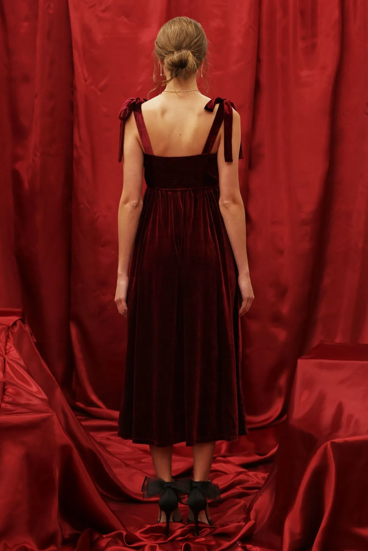 The Party Starts Now Velvet Maxi Dress
