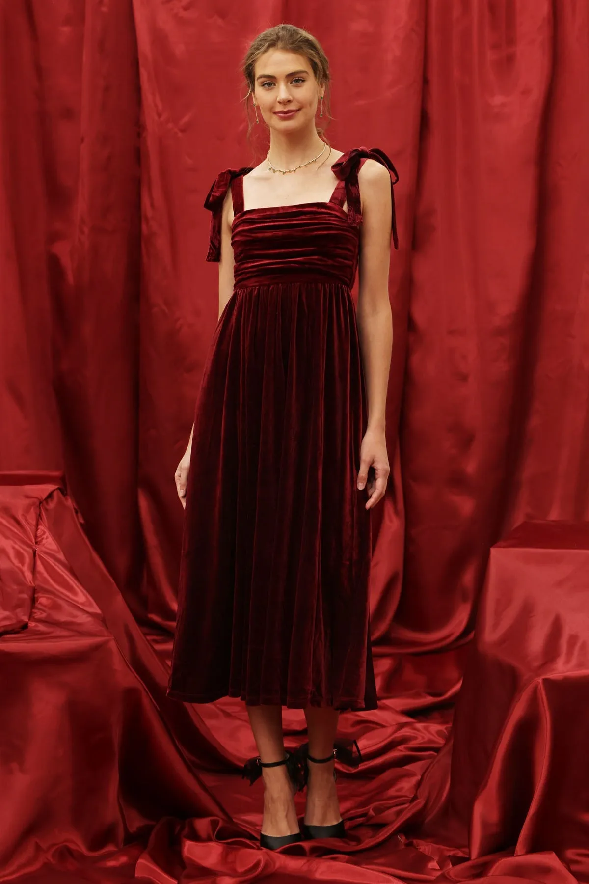 The Party Starts Now Velvet Maxi Dress