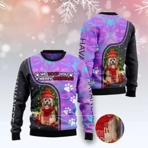 Ugly Christmas Sweater JulesRoche Holiday All-Over-Print Pullover