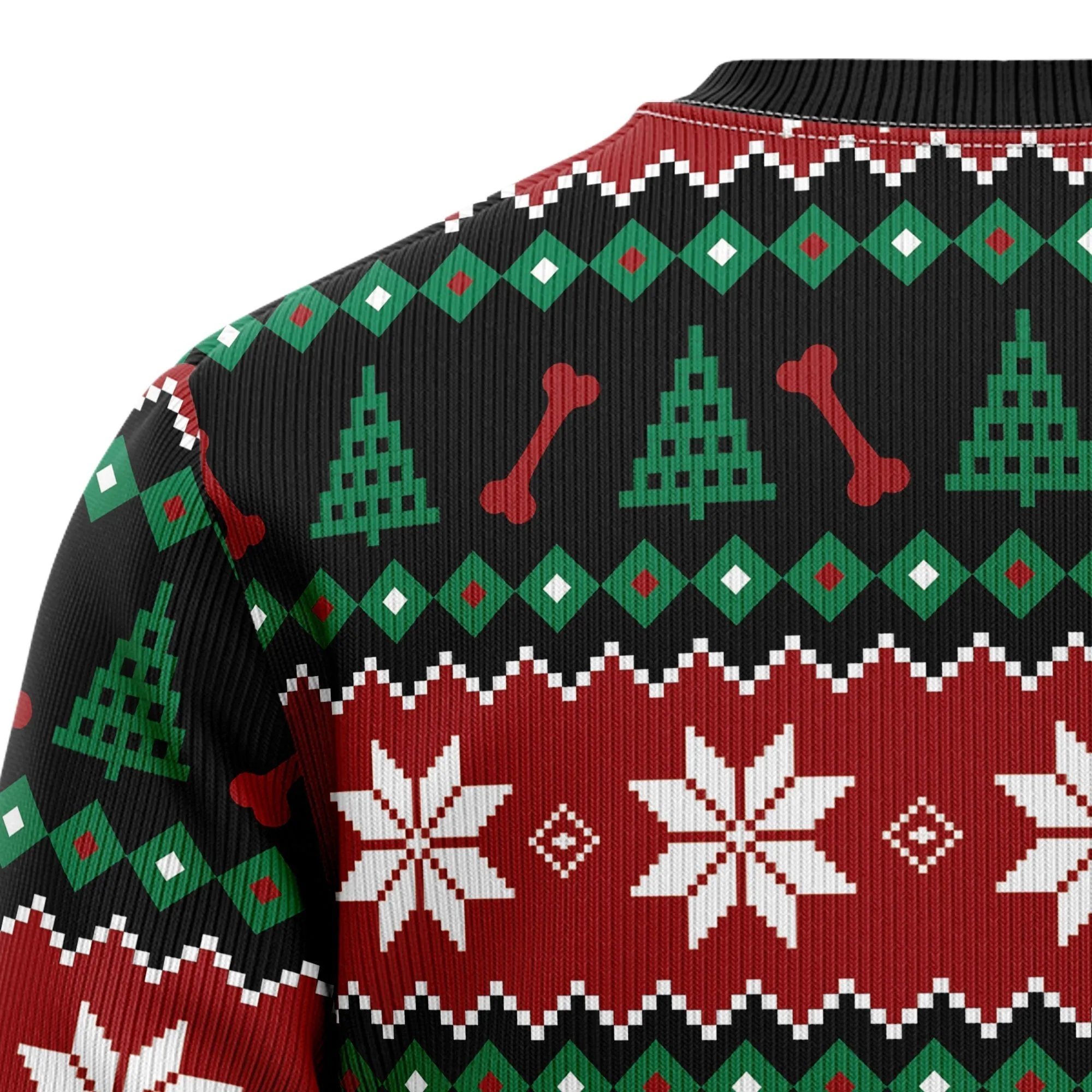 Ugly Sweater JulesRoche All-Over-Print Cotton Acrylic Blend