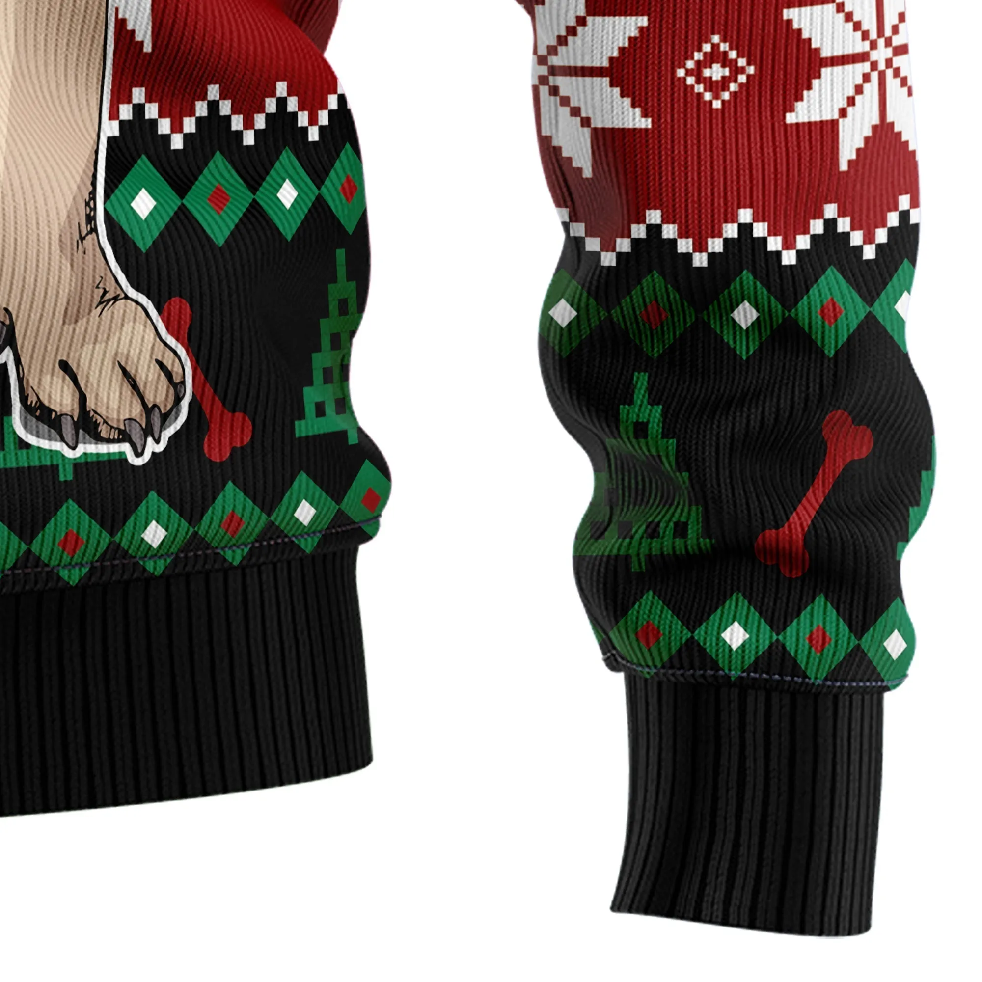 Ugly Sweater JulesRoche All-Over-Print Cotton Acrylic Blend