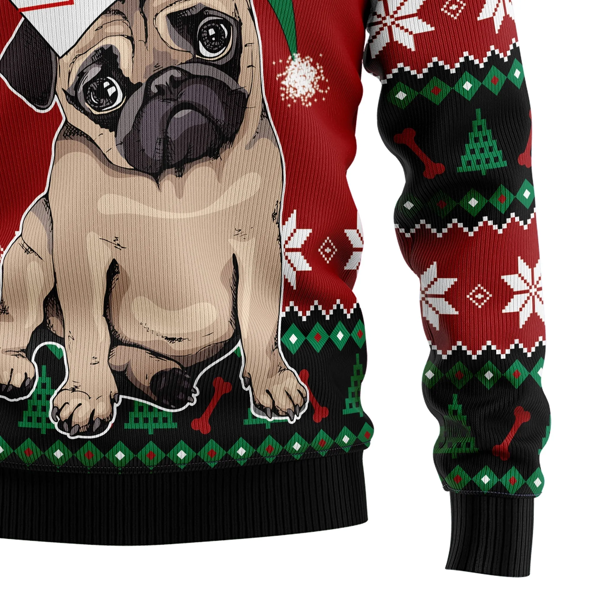Ugly Sweater JulesRoche All-Over-Print Cotton Acrylic Blend