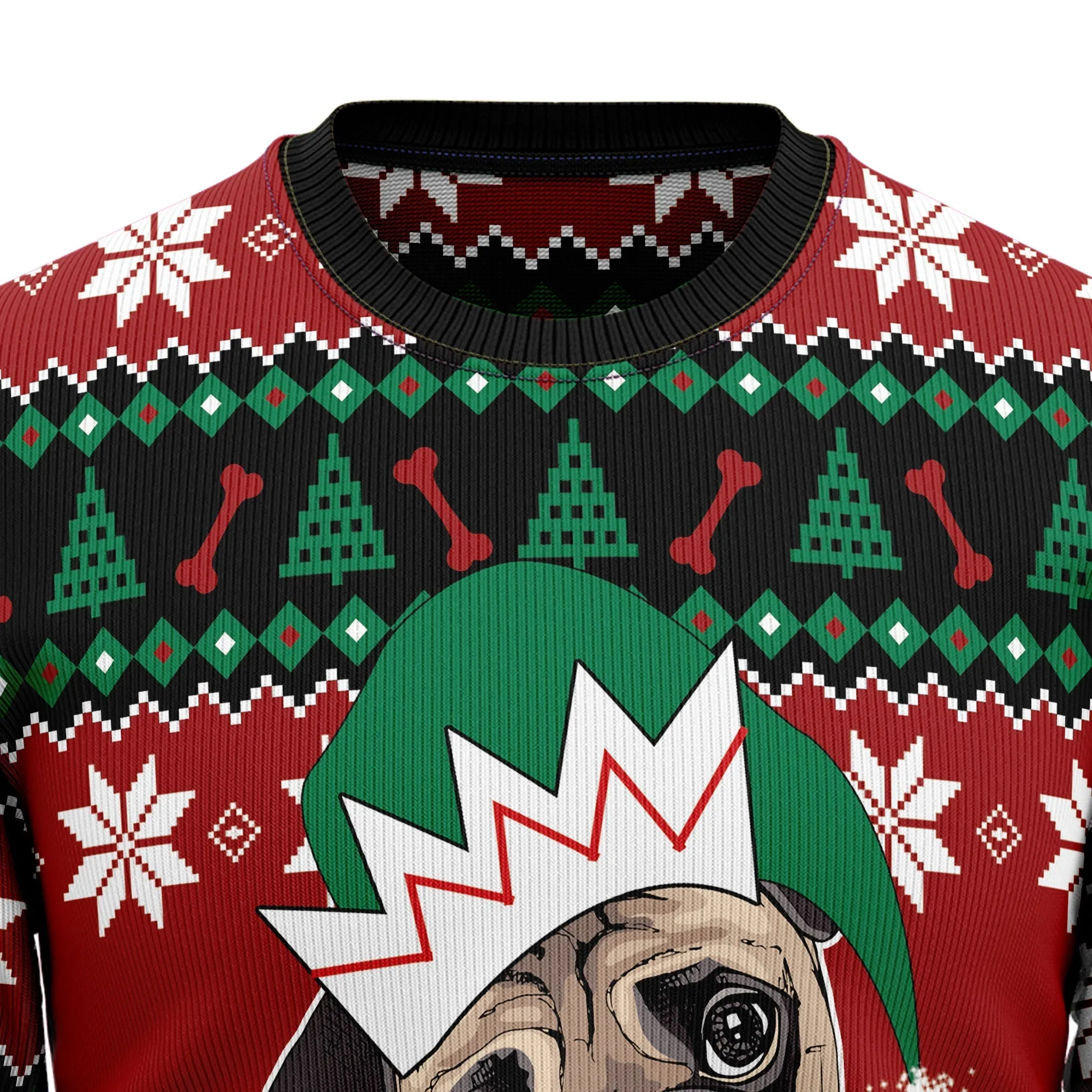 Ugly Sweater JulesRoche All-Over-Print Cotton Acrylic Blend