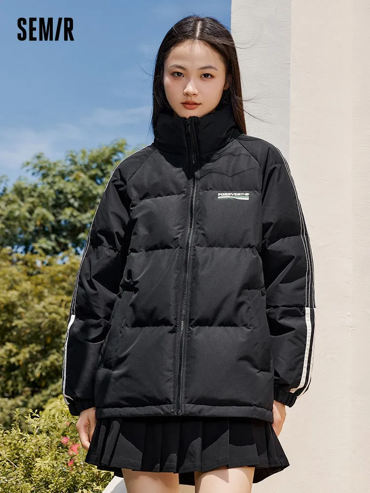 Women's medium green medium length regular down jacket