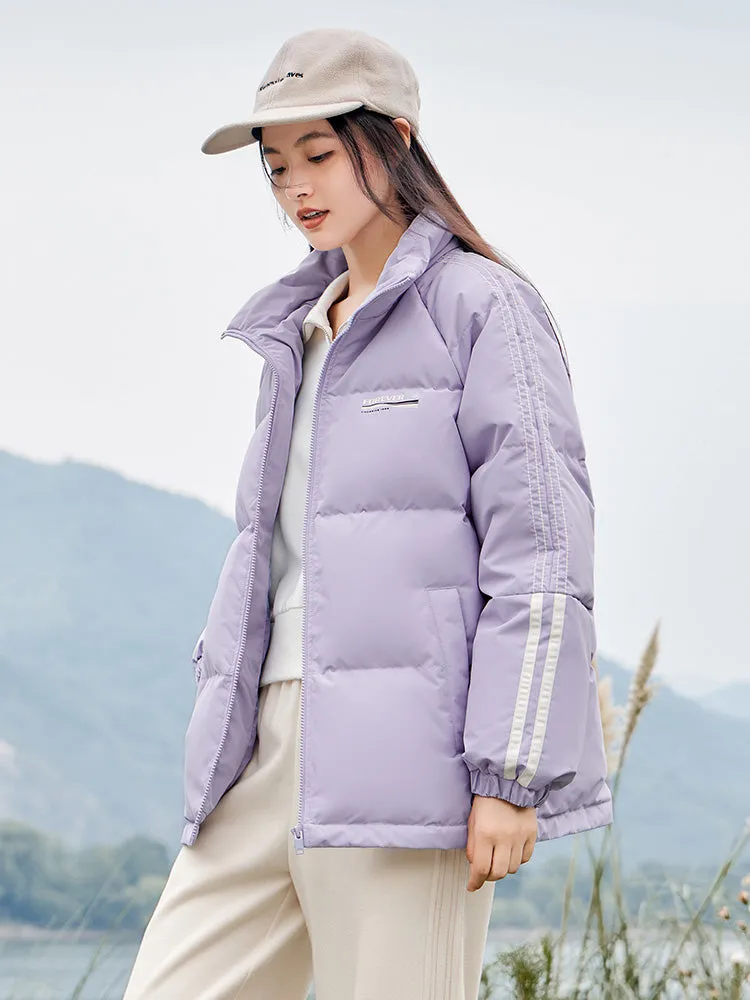 Women's medium green medium length regular down jacket
